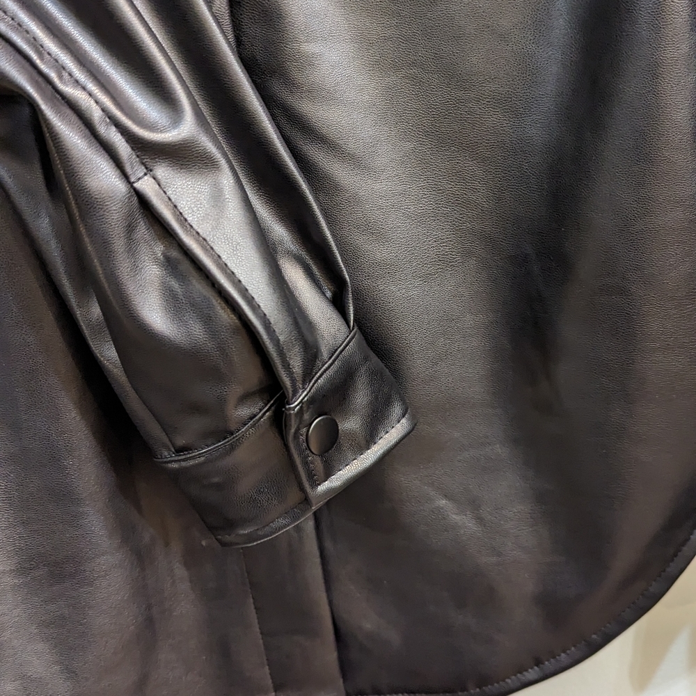 Black Shirt Jacket - Picture 3 of 5